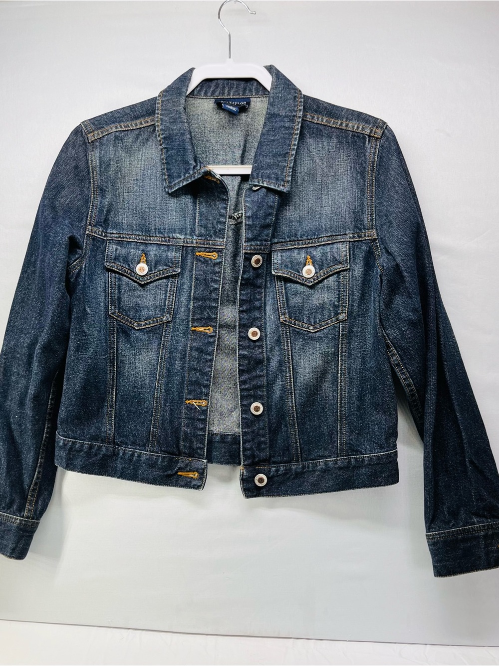 Ann Taylor Dark Blue Denim Jacket